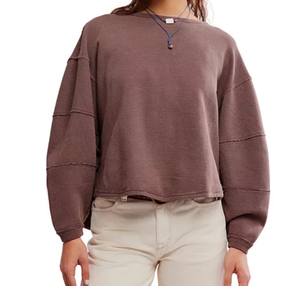 Free People We The Free Brown Top size S